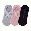 3 Pairs Yoga Pilates Socks Anti Slip Indoor Fitness Dance Socks Women's
