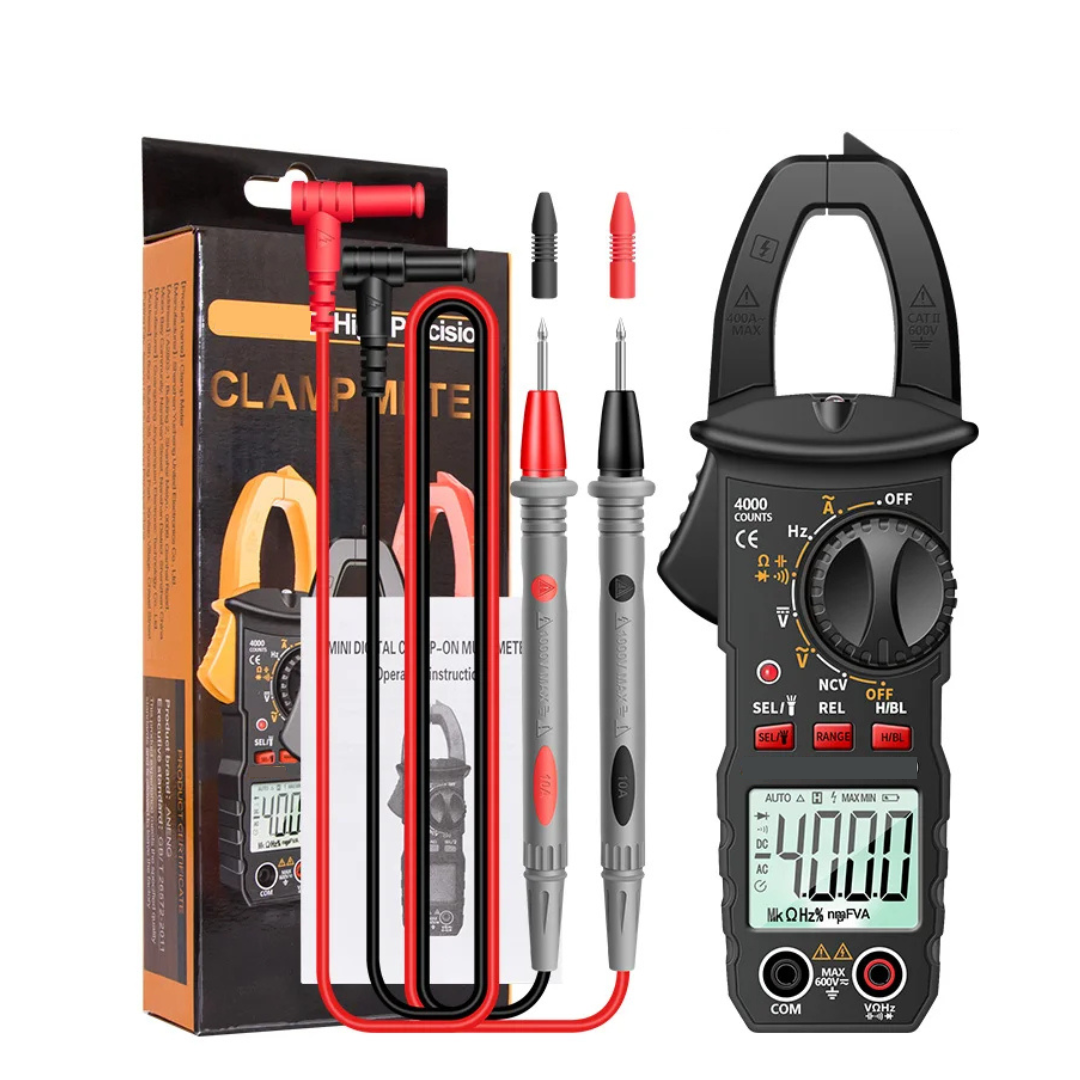 Digital Clamp Meter Multimeter 4000 Count AC DC Voltage Current Resistance Capacitance NCV Tester
