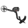 Metal Detector with LCD Screen, Pinpoint Function and Waterproof Search Coil, Adjustable, Black