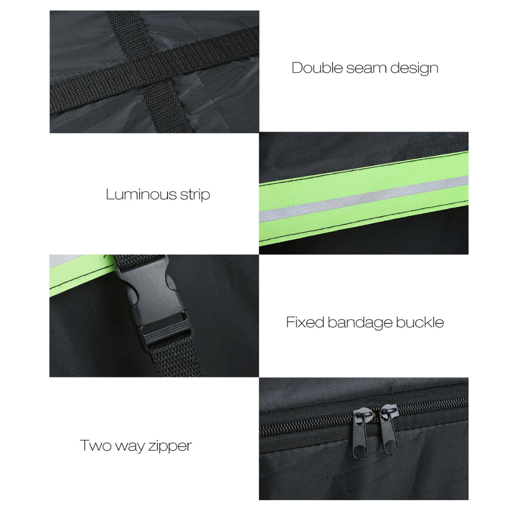 Rooftop Cargo Bag 425L, Waterproof, Heavy Duty, Roof Rack, Storage Bag, Universal Fit, Travel, Camping, Night Reflective Strip