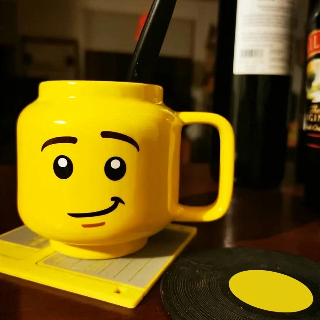 Cartoon Ceramic Mug 250ML Lego Inspired Design Coffee Tea Milk Cup