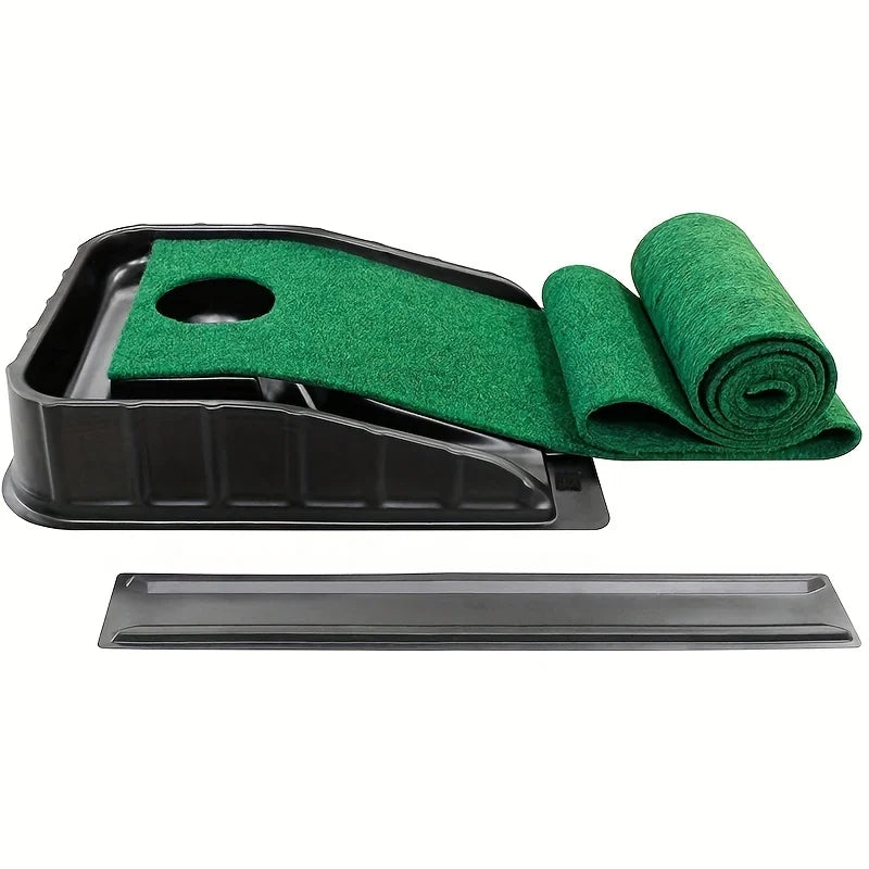 Golf Putting Mat Indoor Practice Green with Automatic Ball Return