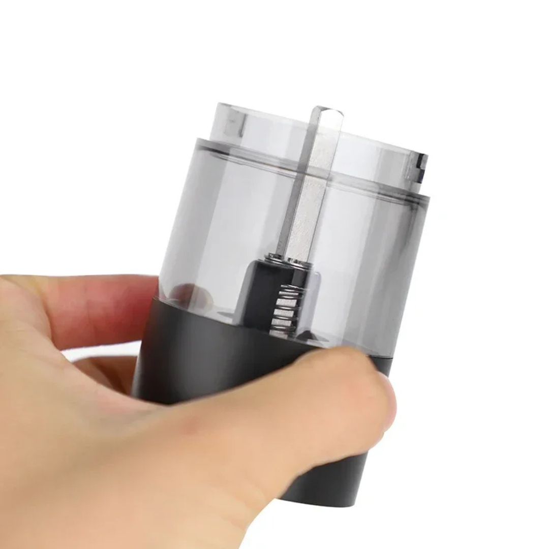 Electric Salt and Pepper Grinder Set of 2, Rechargeable USB-C, Adjustable Ceramic, Black