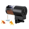 Automatic Fish Tank Feeder 100ml with Timer 12/24/48 Hour Intervals and Adjustable Portion, Black