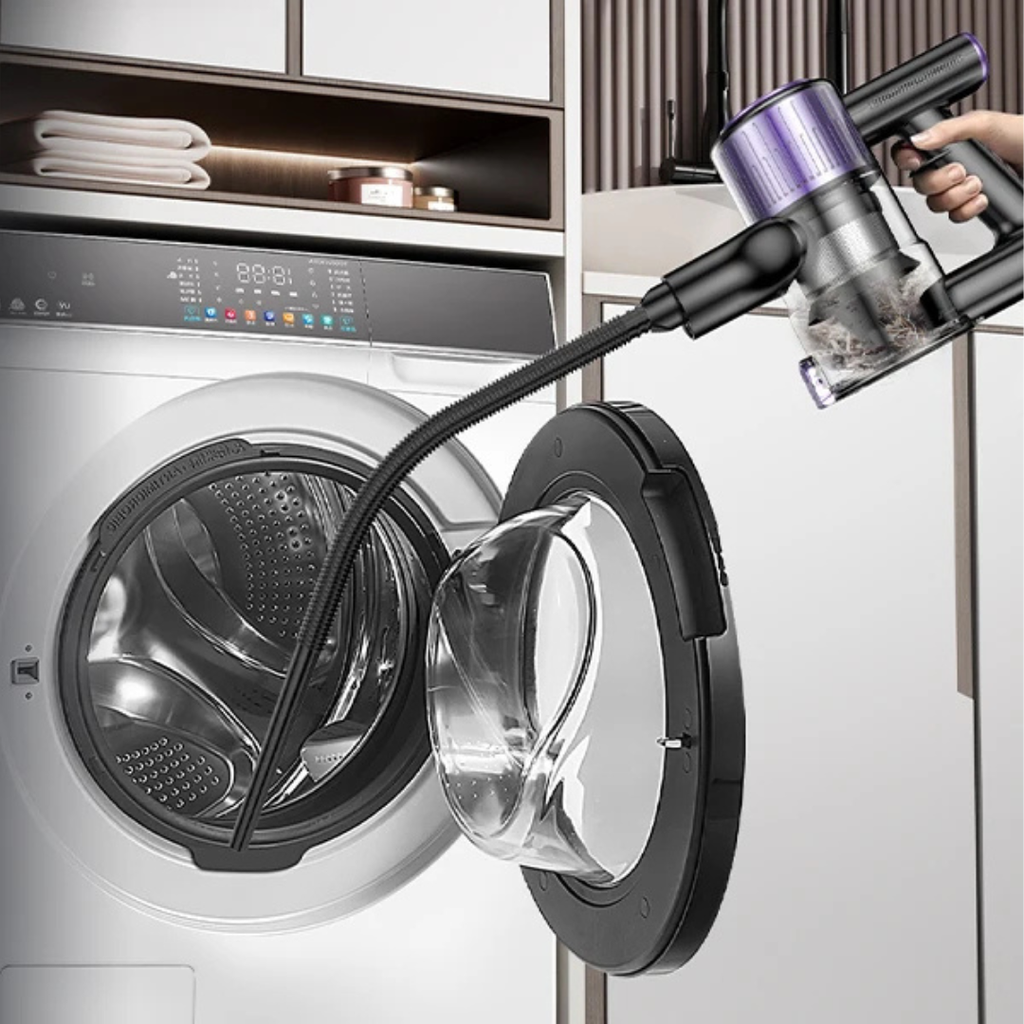 10-in-1 Cordless Vacuum Cleaner with Green LED Searchlight and HEPA Filtration, Purple